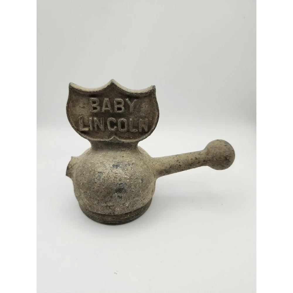 1920s Baby Lincoln Radiator Cap Grigsby MFG Hood Ornament Ford Model T Car Part